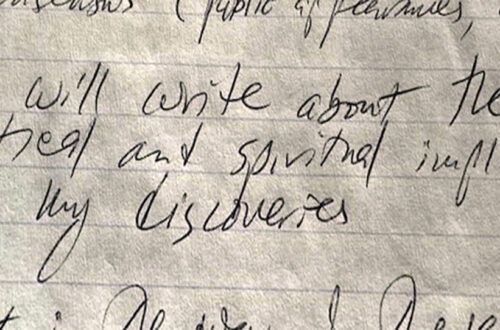 John Mack's handwriting